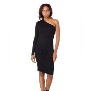 LA Made Ruched One Sleeve BodyCon dress XS